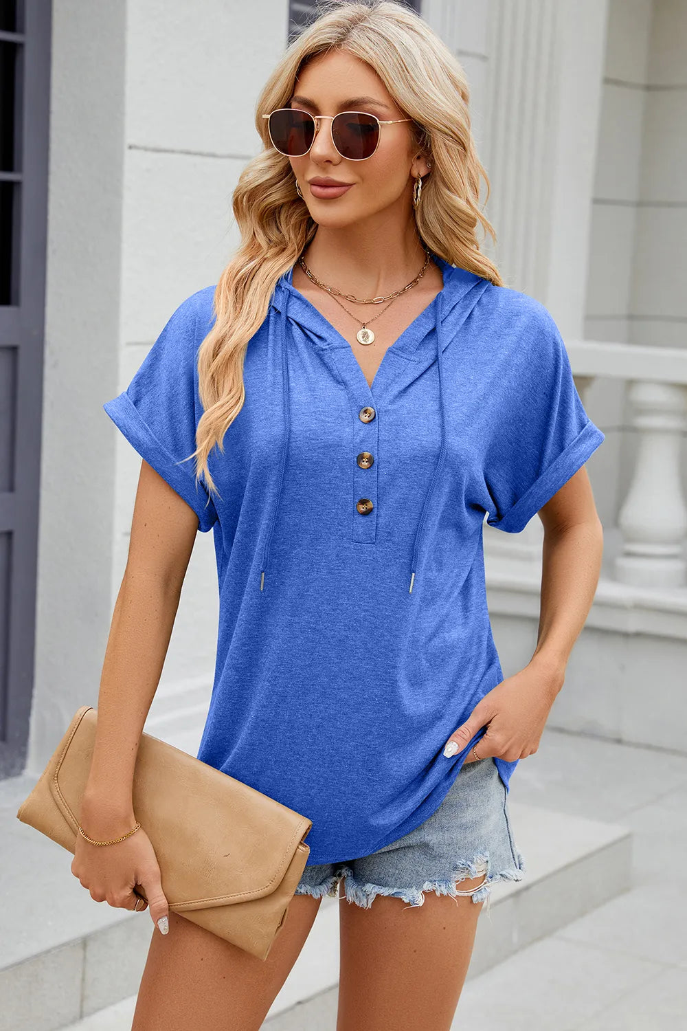 Hooded Short Sleeve T-Shirt