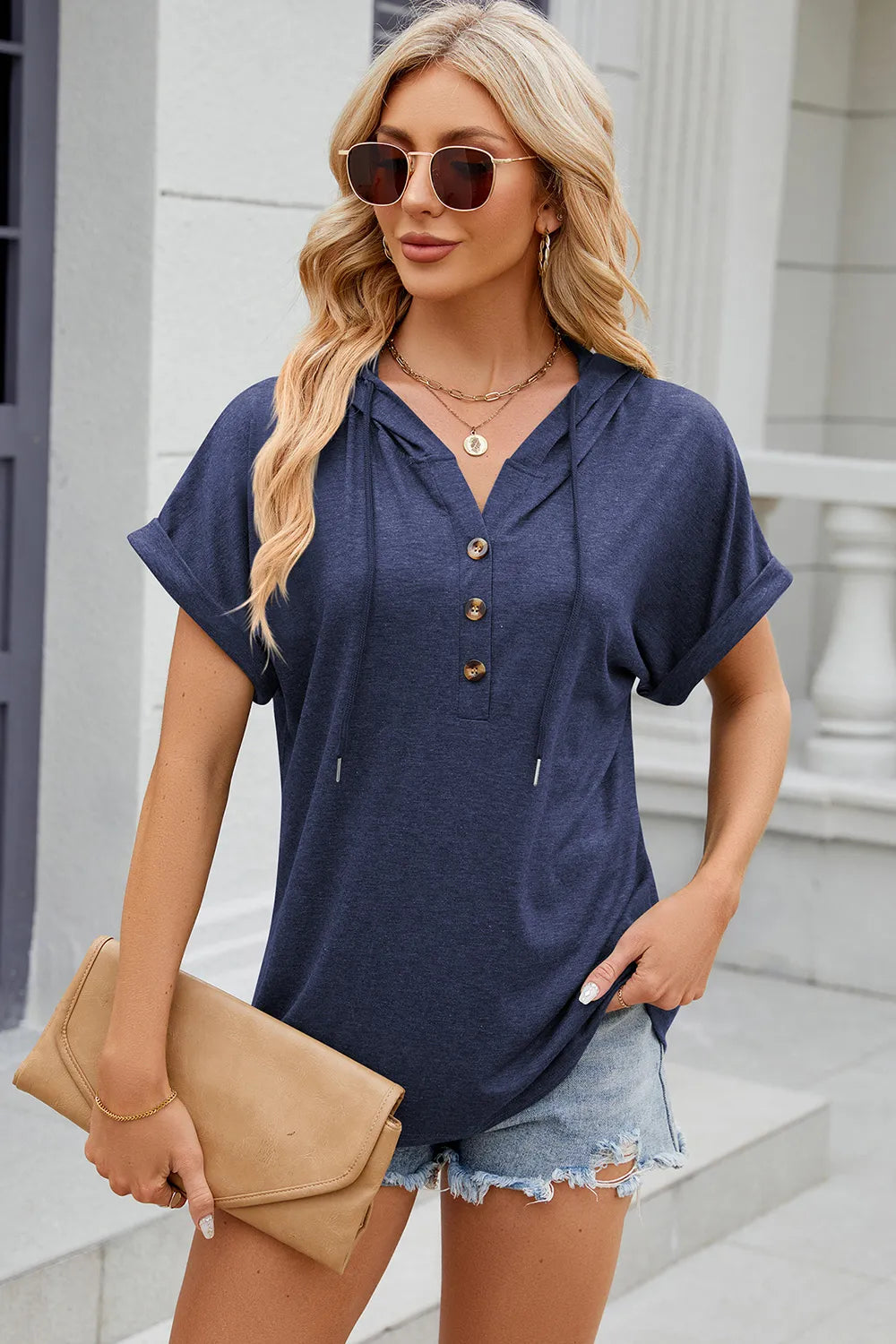 Hooded Short Sleeve T-Shirt